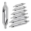 Center Drill Bits Set, 7 Pcs High Speed Steel 60-Degree