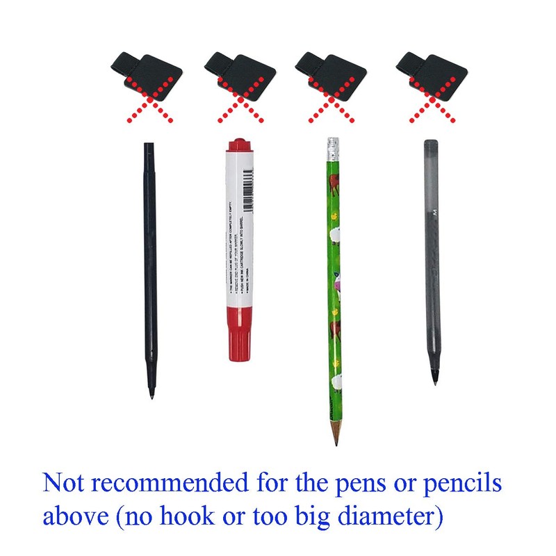 5 Pack Pen Loop Holder, Volin Crik Self-Adhesive Pen Holder