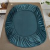 Plush Bed Sheet, 140 x 200 cm, Teal, Fleece, Winter