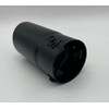 Black Stainless Steel Rolled Tip Exhaust 76mm Exit Fits 40mm