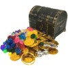 STOBOK 205PCS Kids Treasure Box Pirate Chest Organizer with Gold