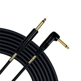 Cable Mogami Gold INSTRUMENT-06R para instrumento de guitarra, clavijas macho 0,63 cm TS, contactos de oro, conectores rectos y en ángulo, 1,8 m