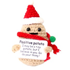 KALAWALK Cute Positive Funny Potato Crochet Knitted 3 inch Knitting Inspirational Potato Cheer Up Gifts for Friends Family Party or Decoration Encouragement (doll01)