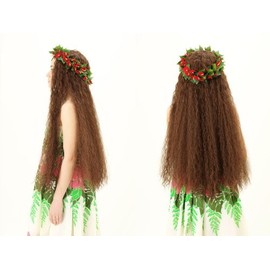 Priscilla HULA-03 Hula Wig, Long Curl, Heat Resistant, TNC, Natural Color