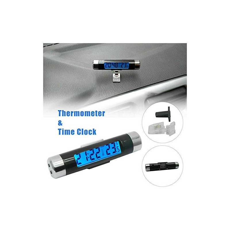 Riloer Digital world clock, 2 in 1 mini indoor and