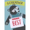 Designer Greetings You're the Best Sign: Black Bear Wearing Silver