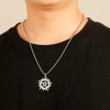 Jextech Collar Sol Y Estrella Acero Pentagrama Amuleto Regalo