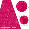 FOTSHARER Wedding Aisle Runner Rug 4x15FT Hot Pink Aisle Runner