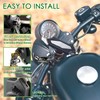 TAKEWAY Motorcycle Phone Mount Holder, Motorcycle Handlebar Clamp Base, Adjustable,