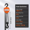 Happybuy Manual Chain Hoist, 4400 lbs / 2 Ton Capacity,