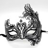 Couple Men Women Black Laser Cut Filigree Roman Greek Venetian