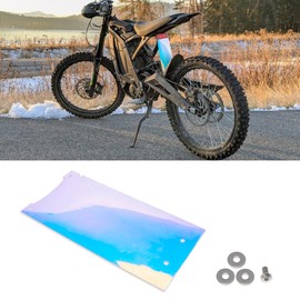 URLWALL Mud Flap Rear Fender for Sur Ron/Segway, Rear Shock Absorption Mud Guard, Rear Shock-Absorbing Dust Cover, Rear Shock Mudguards Protector for Light Bee X/S Segway X160 X260 (Blue)