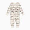 MORI Unisex Pyjamas Festive Fair Isle Organic Cotton Nightwear with