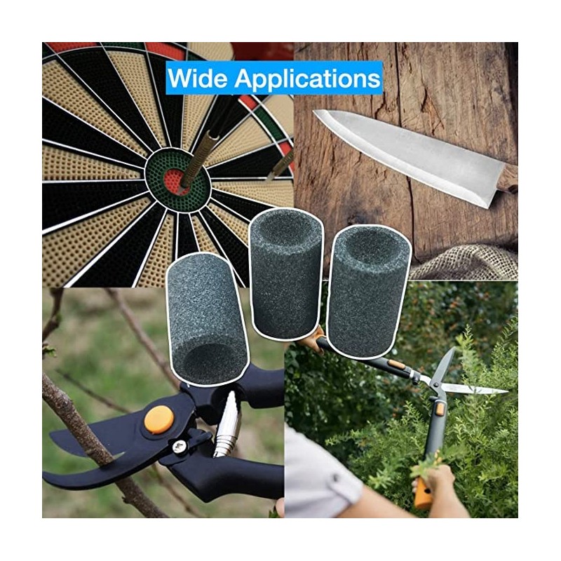 LALOCAPEYO 6PCS Dart Tip Sharpening Grinder Sand Stone Darts Burrs