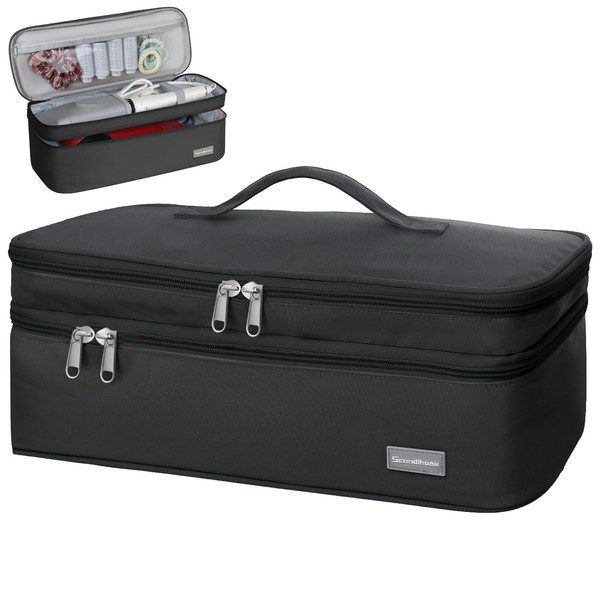 SEPWIK Double-Layer Travel Storage Bag Compatible with Hair Dryer and
