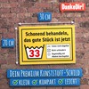 DankeDir! Schonend behandeln - Kunststoff Schild 30 x 20 cm