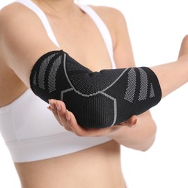 LIMEY Elbow Support, Recommended by Physical Therapists and Chiropractors, Coco Sapo, Sports, Baseball, Volleyball, Tennis, Basketball, Muscle Training, Work, Fashionable, Elbow Pain, Men, Women, Warm