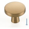 Ravinte 30 Pack Single Hole Kitchen Round Cabinet Knobs Champagne