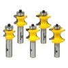 Yonico 13515 5 Bit Bullnose Router Bit 1/2-Inch Shank
