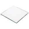 Plymor 6 x 6 inch Square, 3mm Thick, Beveled Glass
