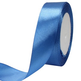 Cionyce Royal Blue Satin Ribbon 1 Inch x 25 Yards - Silky Polyester Ribbon for Craft Bows, Wedding Bouquets, Gift Wrapping & Party Decorations