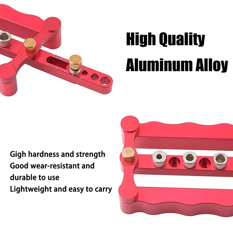 Joywayus Self Centering Dowelling Jig Wood Dowel Hole Drilling Guide