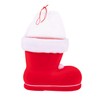Flocked Santa Boots