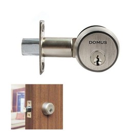Deadbolt Lock for Fire and Wooden Doors Deadlock, Color: Satin Silver (SC)