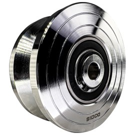 Sidco Supply 4 Inch V-Groove Wheel - Solid Steel - Sliding Gate Wheel – Heavy Duty –Track Wheel - Metal Gate Wheel - Inverted V Shape Wheel for Slide Gates with Bolt V Groove Caster Wheel for Gate