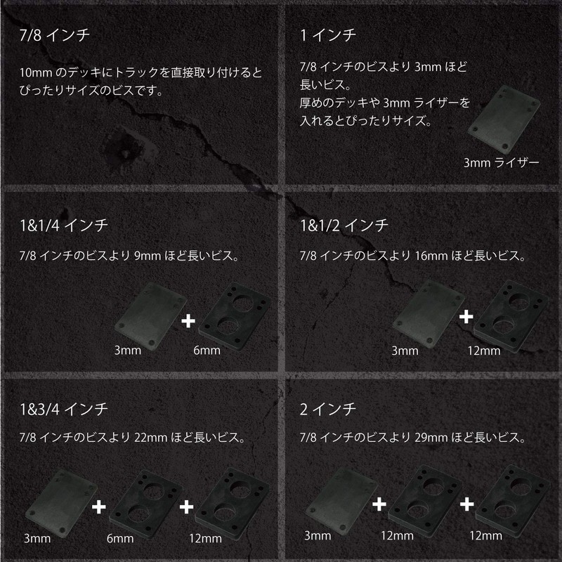 OMG! 7/8" 0.875" 22mm Skateboard Skateboard Deck & Truck Plus