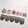 [Ar] Hello penguin handmade nail tip drawing nail art specialist
