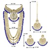 Aheli Boda India Kundan Beaded Heavy Bridal Long Gargantilla Collar
