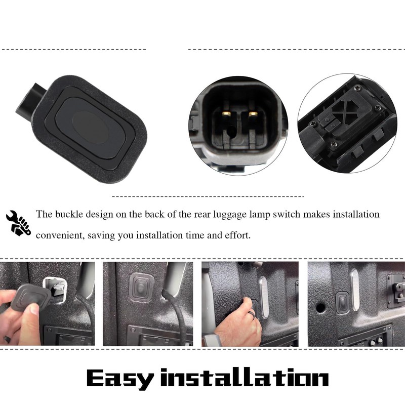 FUSCH New Rear Cargo Bed Lamp Light Switch Fits for