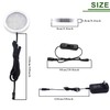 AIBOO 12V LED Under Cabinet Lighting Kit 3 Packs Slim