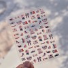 Red Blue Nail Atickers American Flag Nail Art Stickers 5D