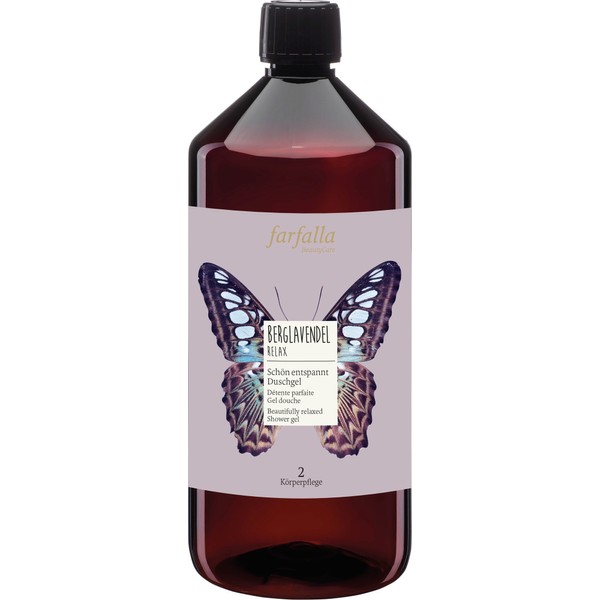 farfalla Wild Mountain Lavender Relax beautifully relaxed Shower Gel, 1.000 ml