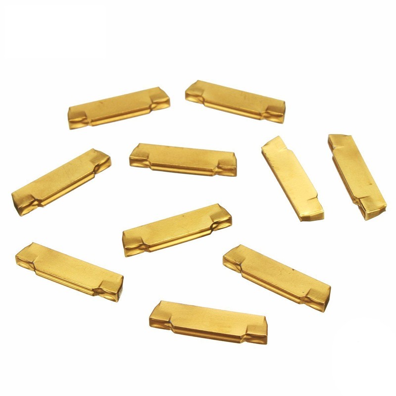 MASUNN 10pcs MGMN200-G 2mm Carbide Inserts for MGEHR/MGIVR Grooving Cut