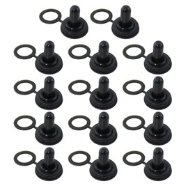 Bxian 14PCS Waterproof Dustproof Protective Cover 12mm Rubber Electric Toggle Switch Cap Suitable for Outdoor Electronic Devices