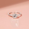 Mameloly 1.2CT 925 Sterling Silver Engagement Rings for Women Round