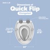 Quick Flip Elongated Toilet Seat with Built-In Potty & Splash
