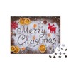puzzleYOU: Jigsaw Puzzle 500 Piece Merry Christmas: Text from Flour