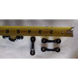 Marpac Boat Bimini eye straps, Black nylon,1 3/4 inch long, 3/8" eye, 7-0342(pk of 4)