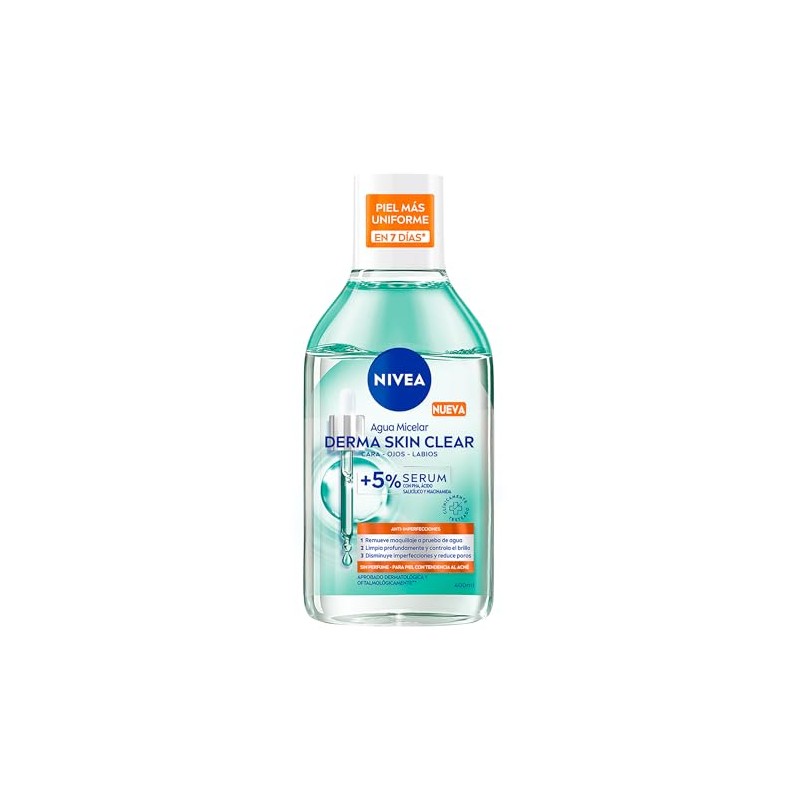 NIVEA Derma Skin Clear Agua Micelar Anti-imperfecciones 400ml