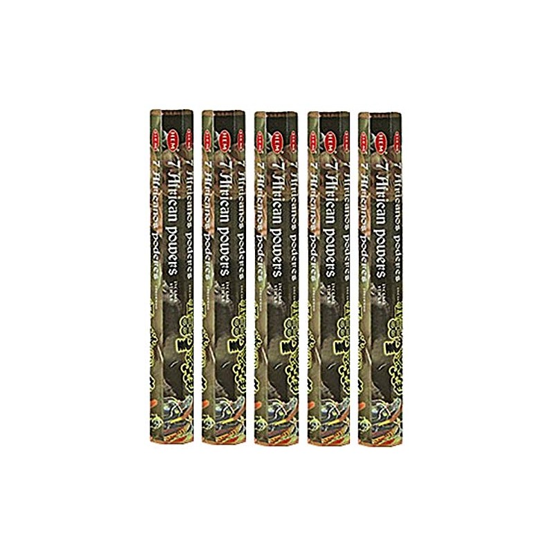 HEM 7 African Powers 100 varillas de incienso (5 paquetes