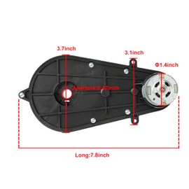 550 30000RPM Gearbox with 12V Motor for Power Wheels, RS550 12 Volt DC Motor High Speed Match Children Powered Ride On Car