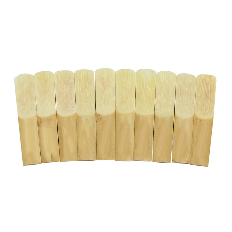 LADE 10Pcs Bamboo Reeds Strength 2.5 for Alto bE Sax