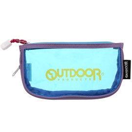 Sunstar Stationery S1421549 OUTDOOR Pen Case, Clear Flat Violet + Blue