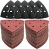 130Pcs 3-1/2 Inch 90mm Multi-Function Triangular Sanding Pad Kit, 5Pcs