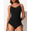 Summer Mae Ribbed Maternity Swimsuit One Piece Buttons Pregnancy Bathing