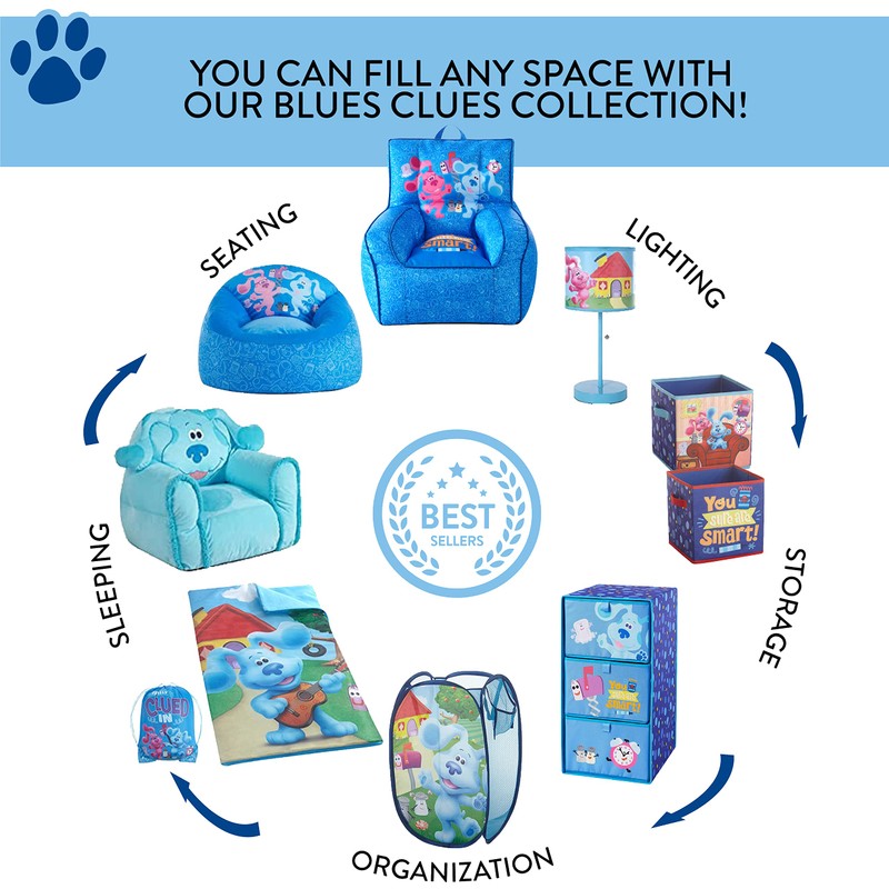 Nickelodeon Blue's Clues 3 Drawer Soft Storage Unit with Poly